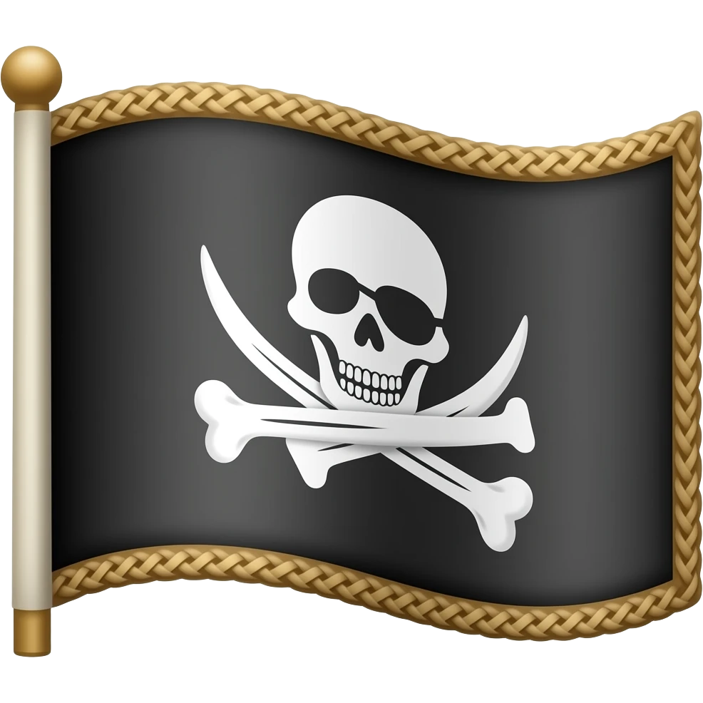 Strawhats pirate flag emoji