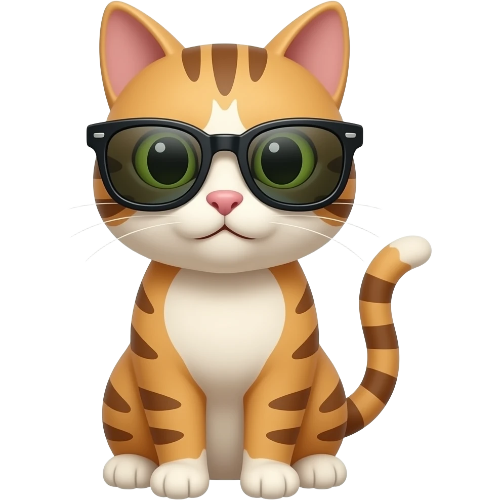 Cat wearing sunglasses emoji
