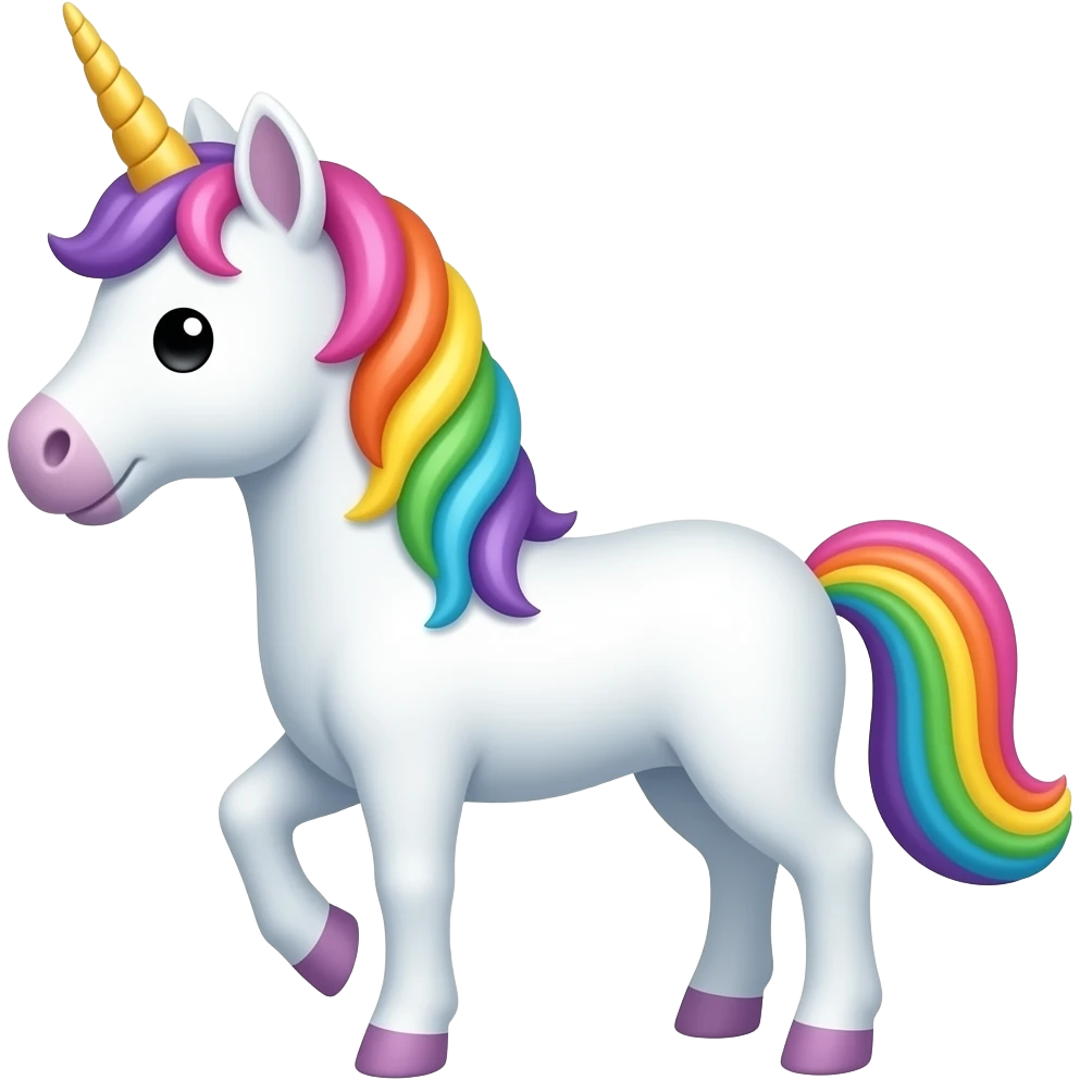 the words "no basic" with a colorful unicorn emoji