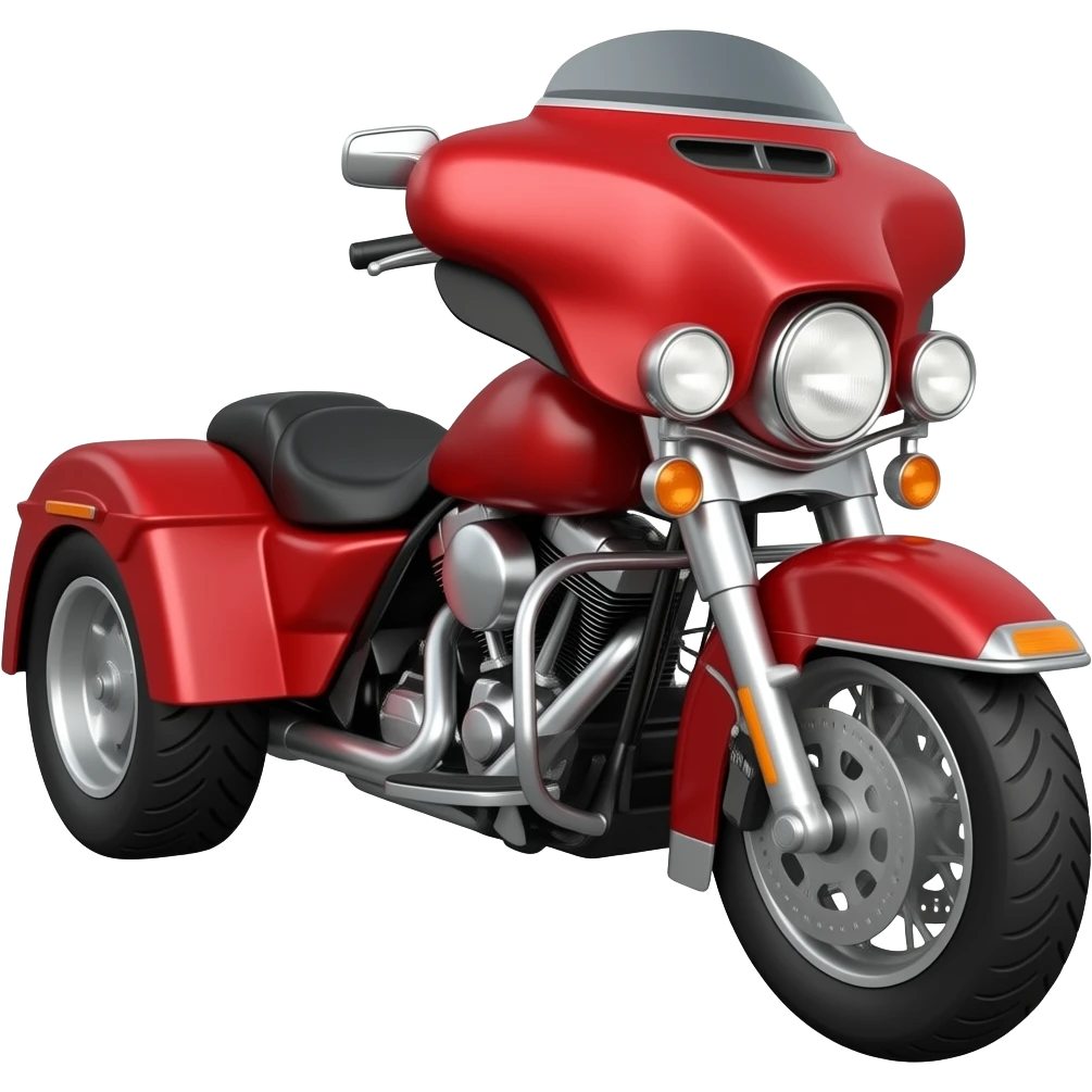 Red Harley Trike emoji