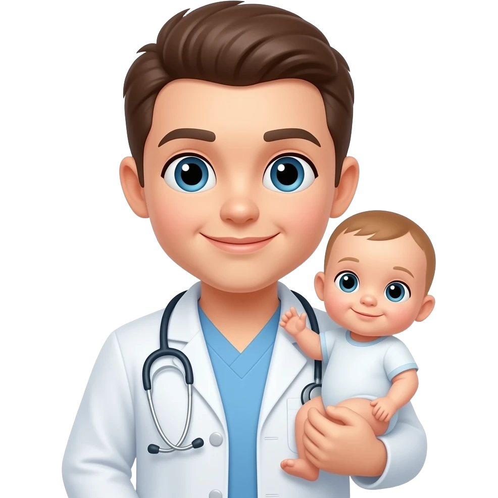 obstetrician with a baby emoji