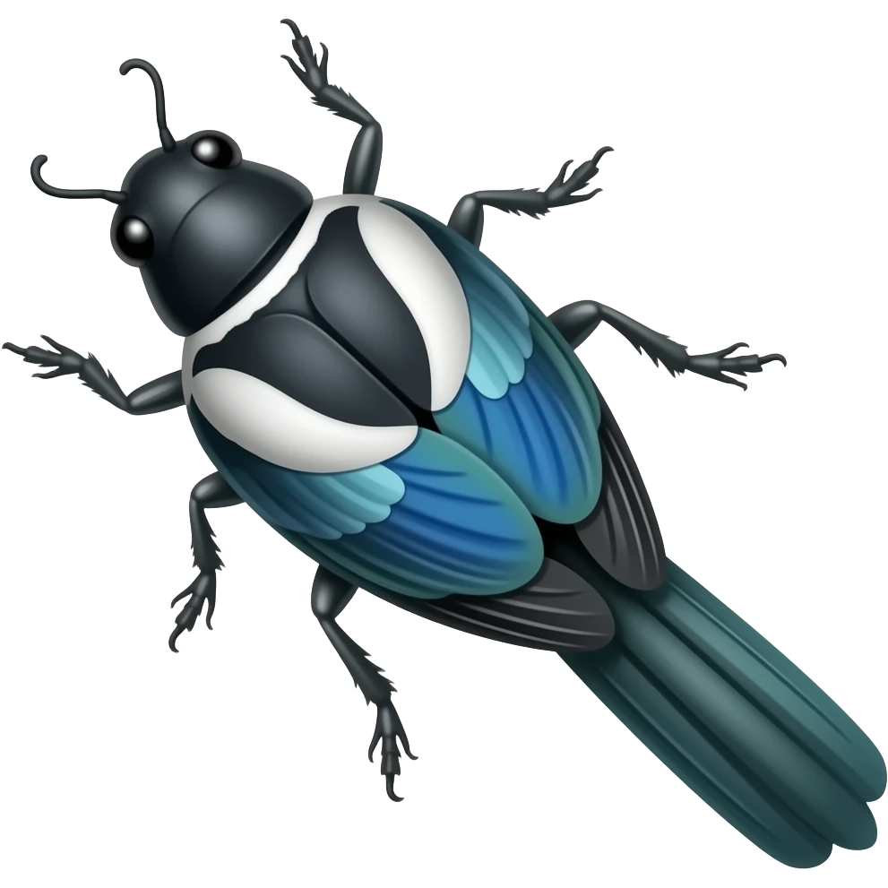 Small magpie Insect emoji emoji
