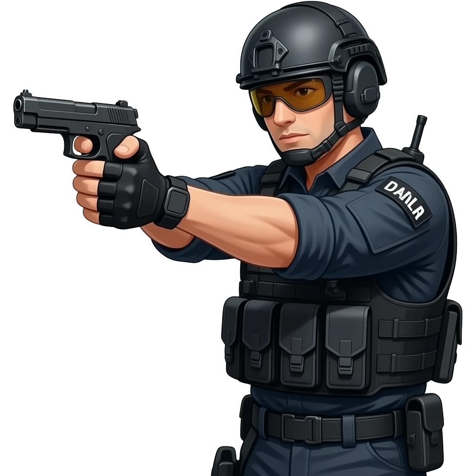 make me a swat officer shooting emoji