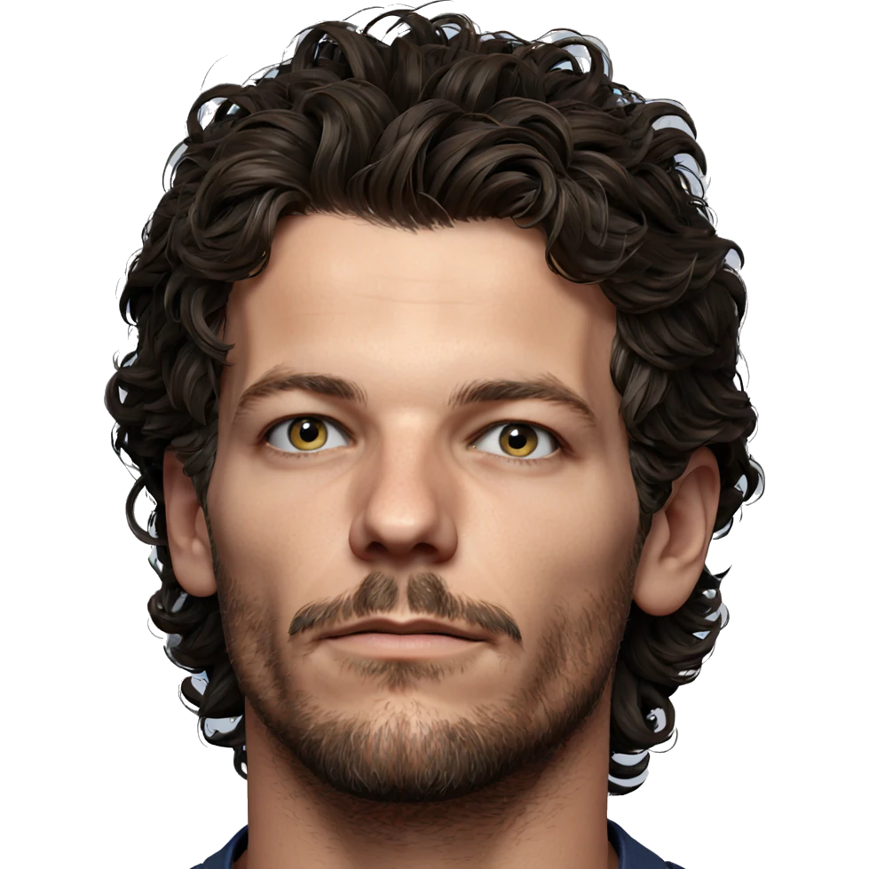 portrait of a bearded man emoji