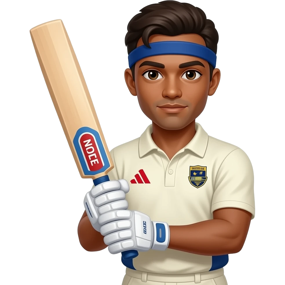 cricketer emoji