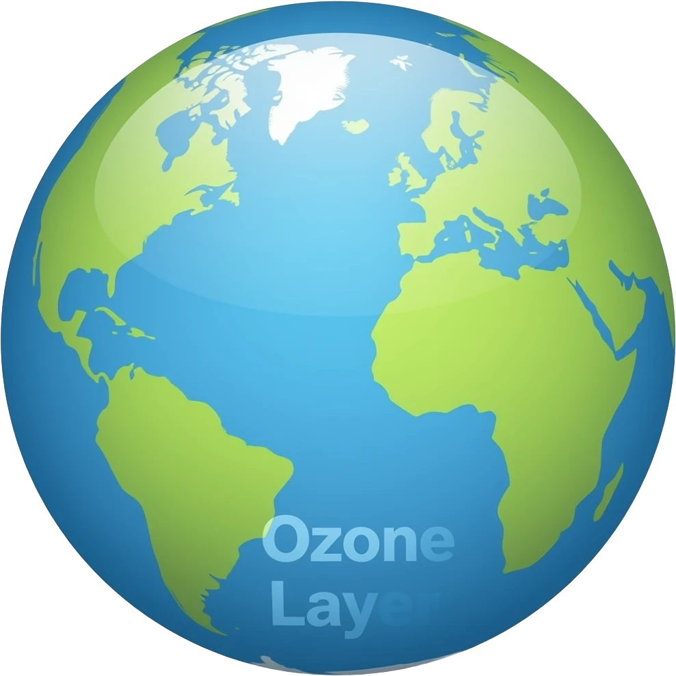 emoji with the text Ozone Layer emoji