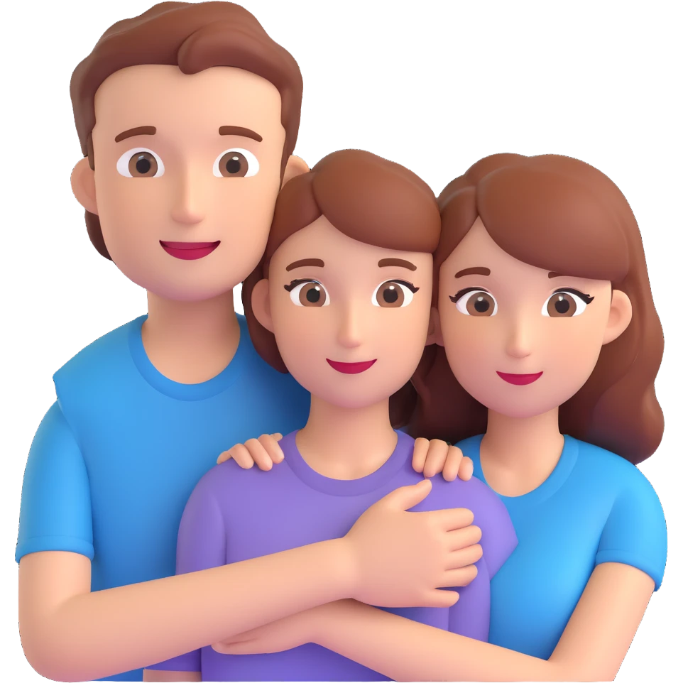 couple posing, close up pose, living room background emoji