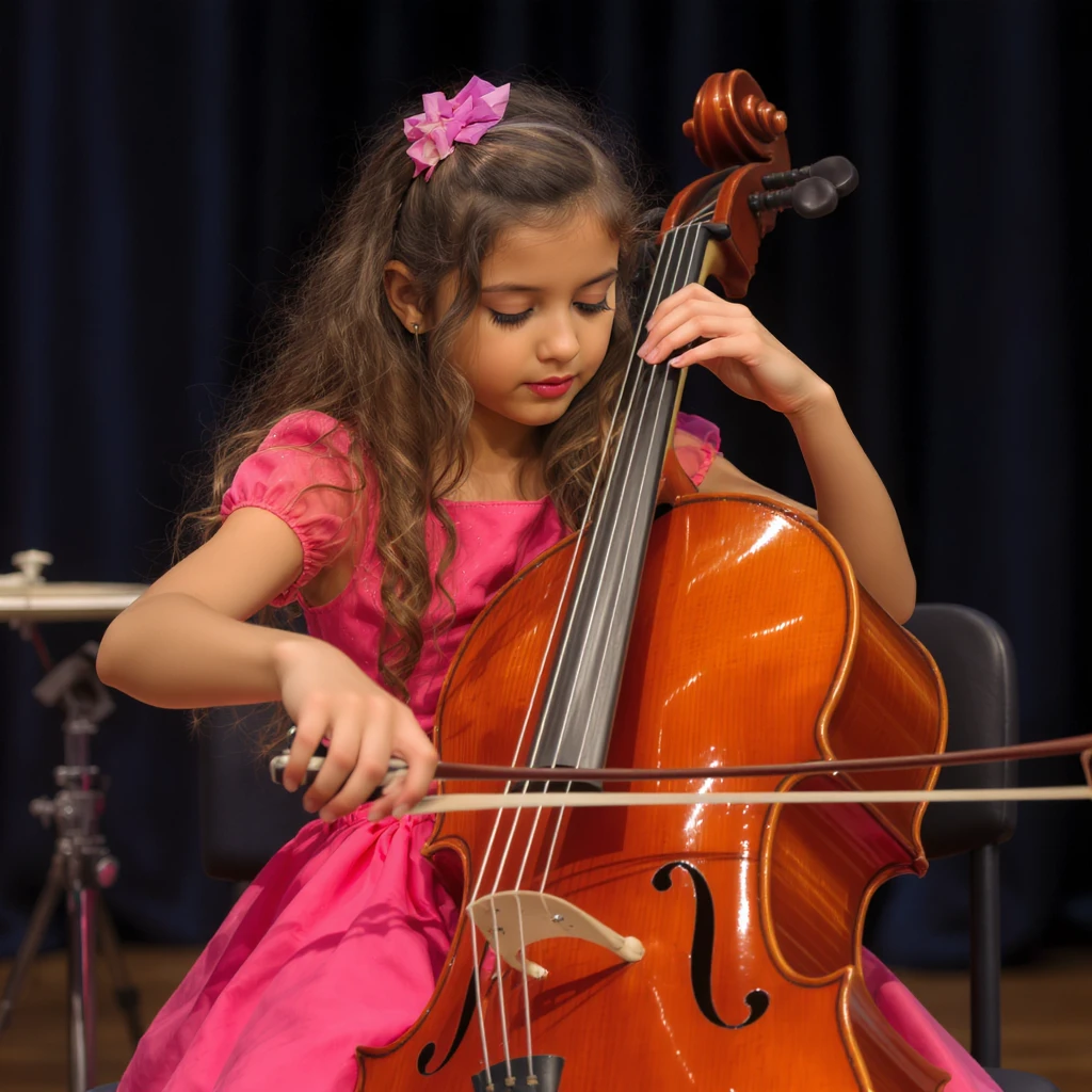 girl playing cello emoji