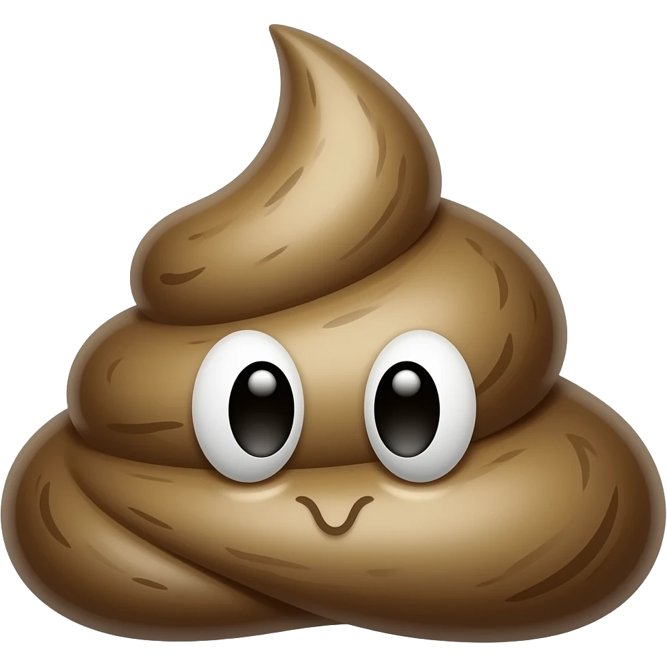 White Bird poop emoji