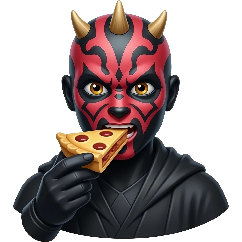darth maul eating pie emoji