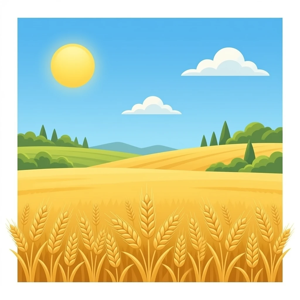 Agriculture a field of weat emoji