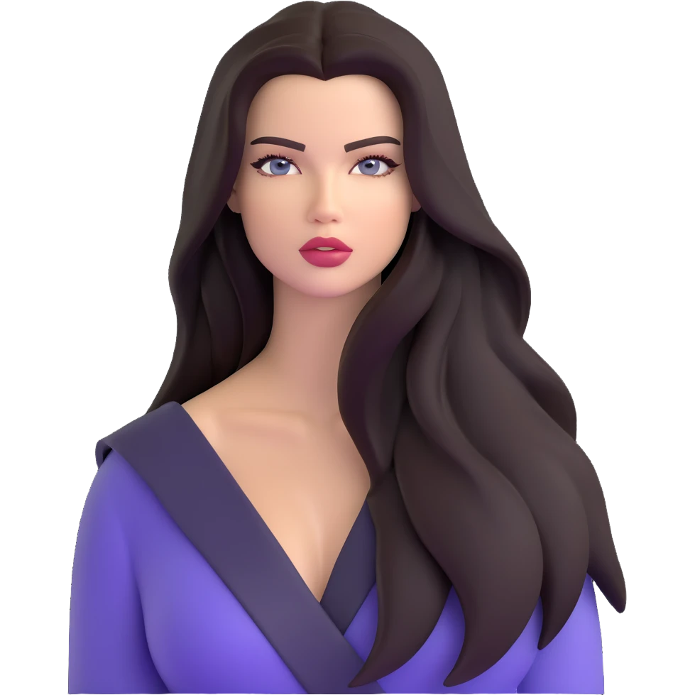 Adriana Lima, gorgeous Brazilian supermodel with long dark hair and stunning face emoji