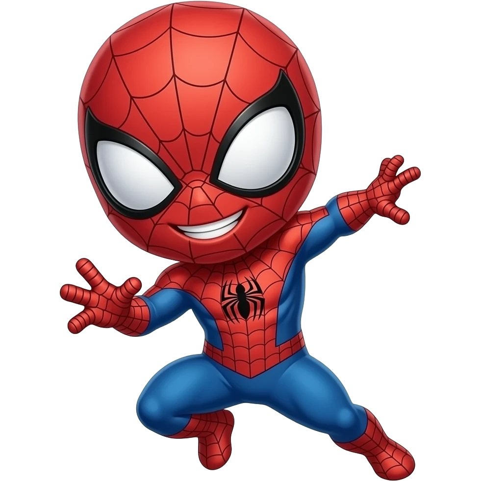 spiderman cool chibi emoji