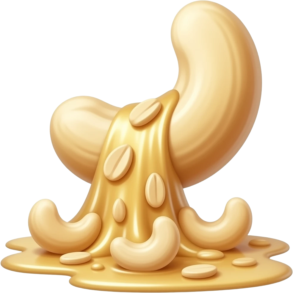 cashew nuts flowing emoji