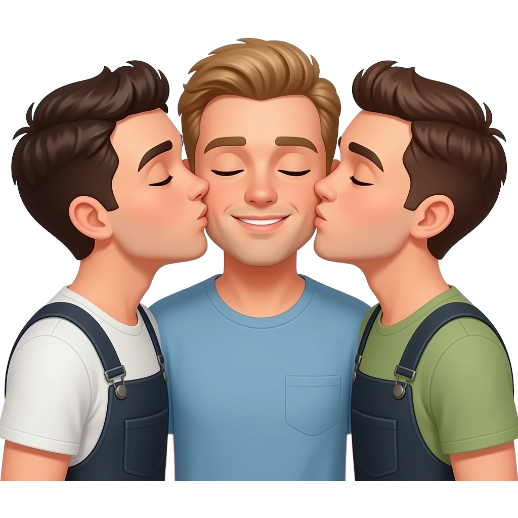 Gay 3 way emoji