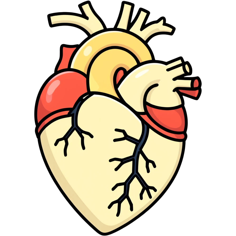 Анатомическое сердце emoji