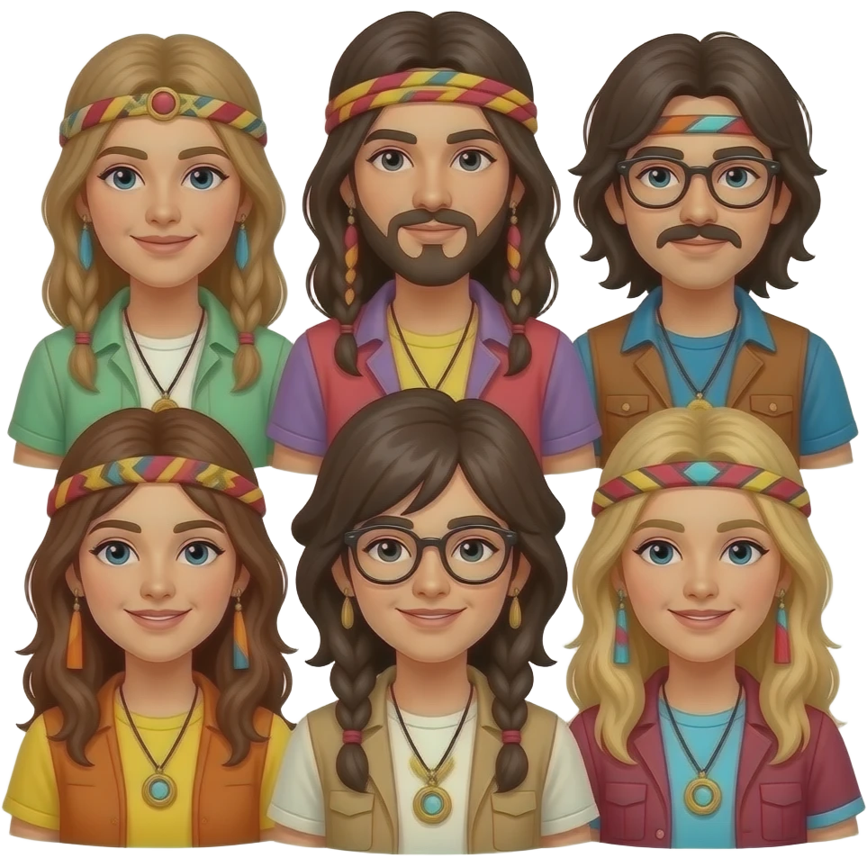 hippies emoji