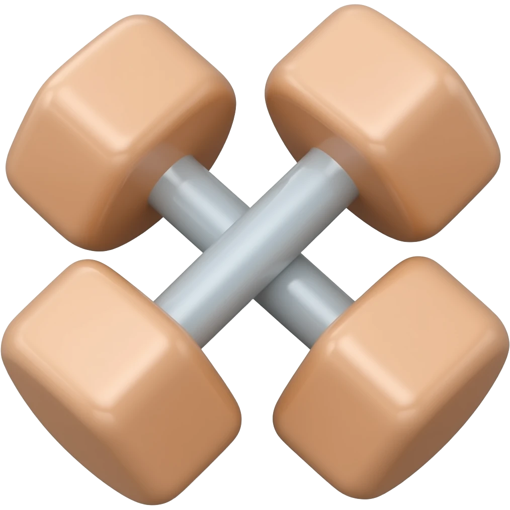 pair of dumbbells this colour #f4d4c7 emoji