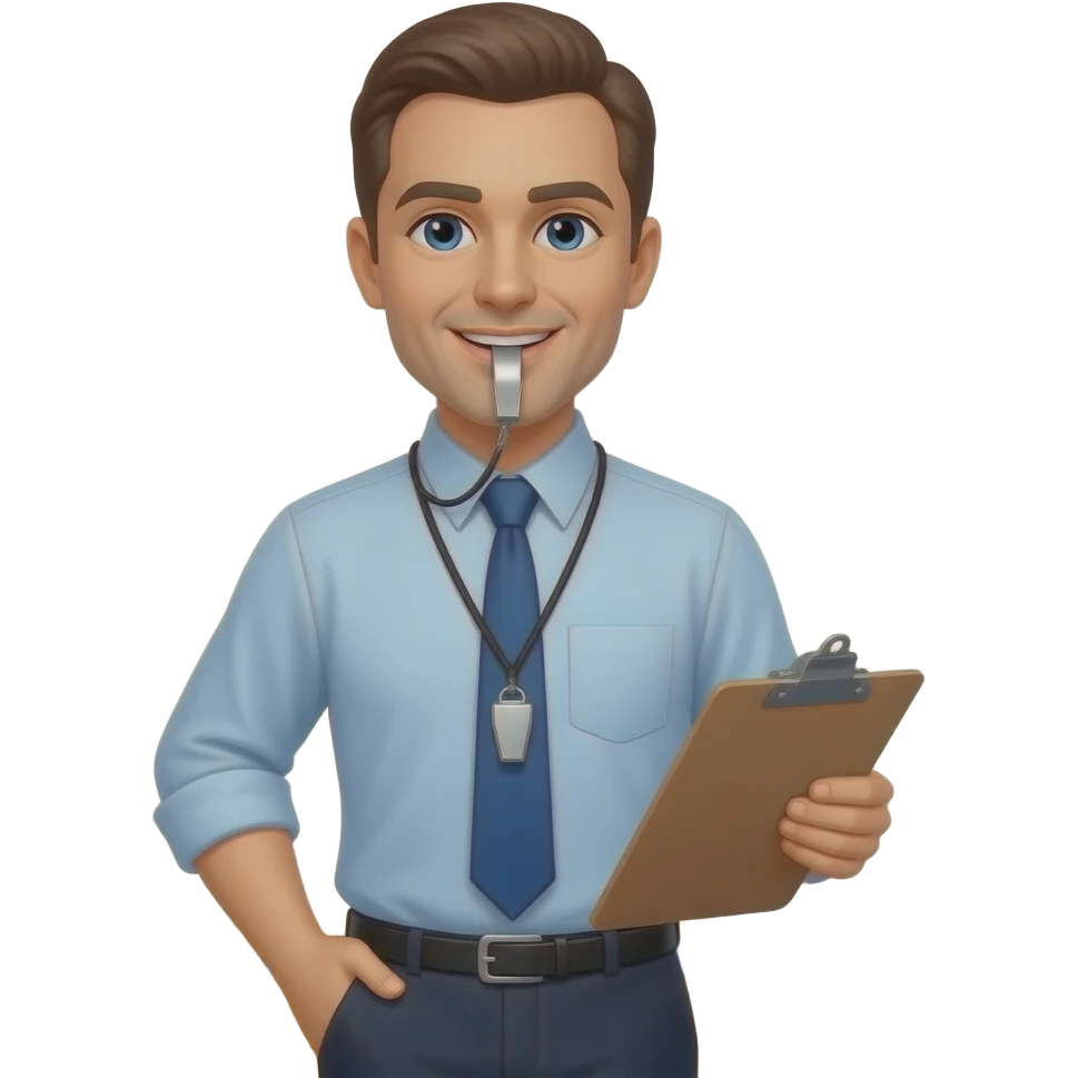 Basketball coach emoji