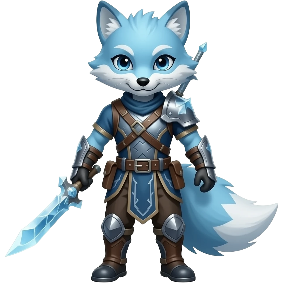 hunter that is an ice shard wind fox emoji