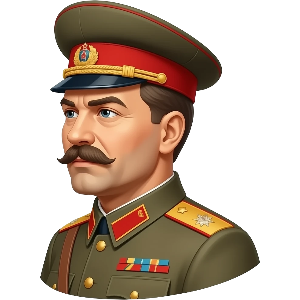 Ejército sovietico con Stalin de perfil emoji