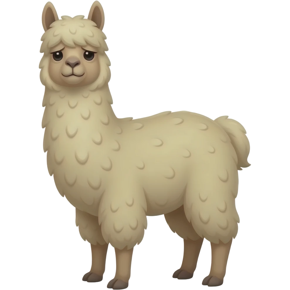 Stressed llama emoji