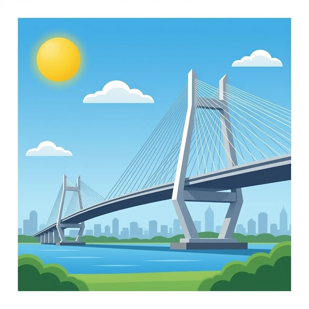vidyasagar setu kolkata in real view-style emoji