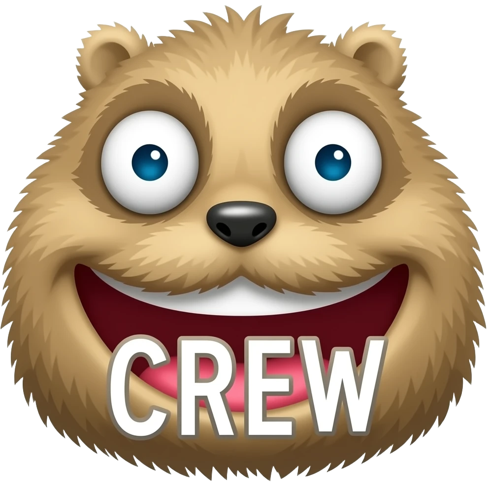 the words poo crew emoji