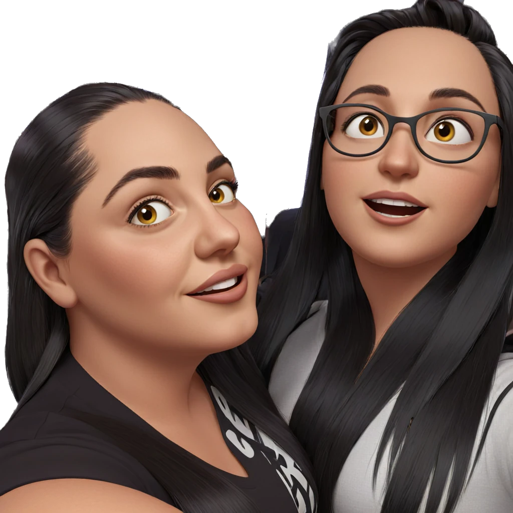 girls with long black hair emoji