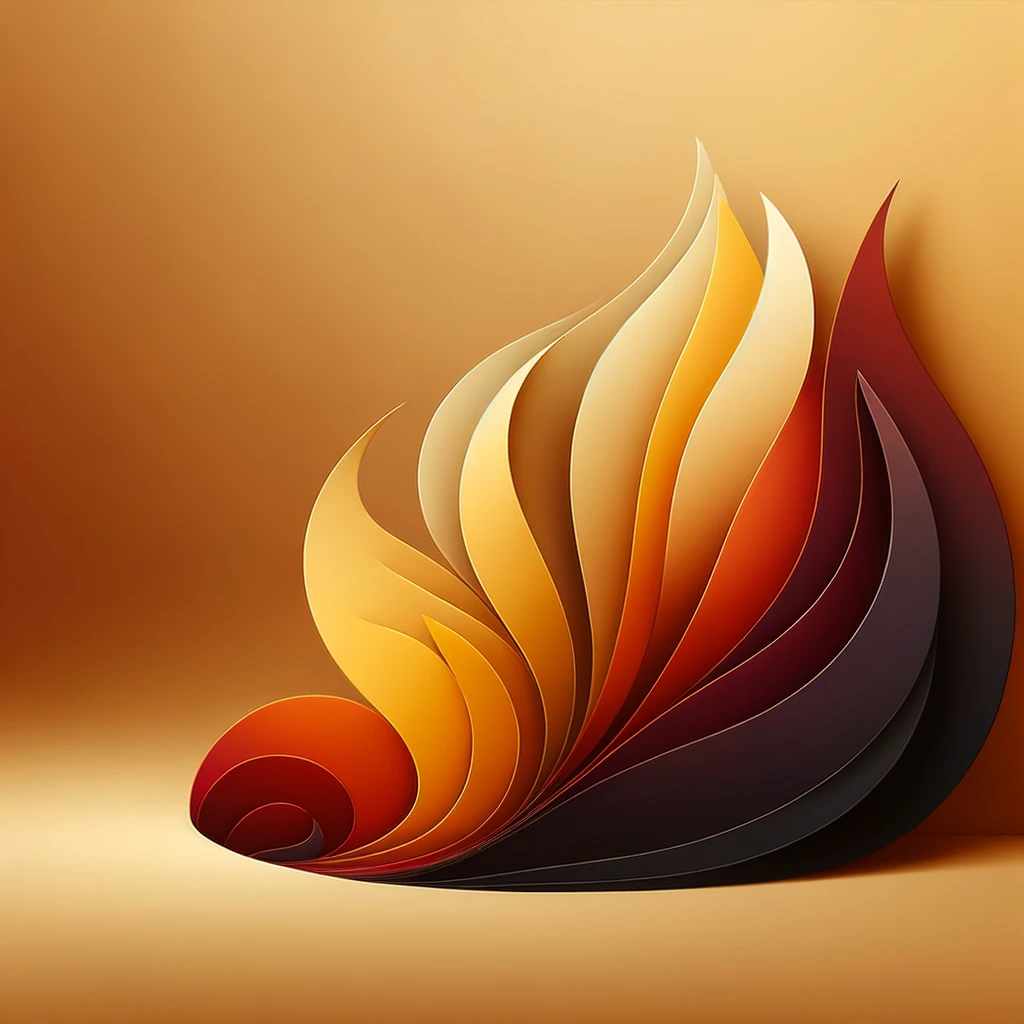 Minimal autumn background, smooth gradient blending warm fall colors (deep orange, golden yellow, burgundy, dark brown), soft and elegant, clean and modern design, no details emoji