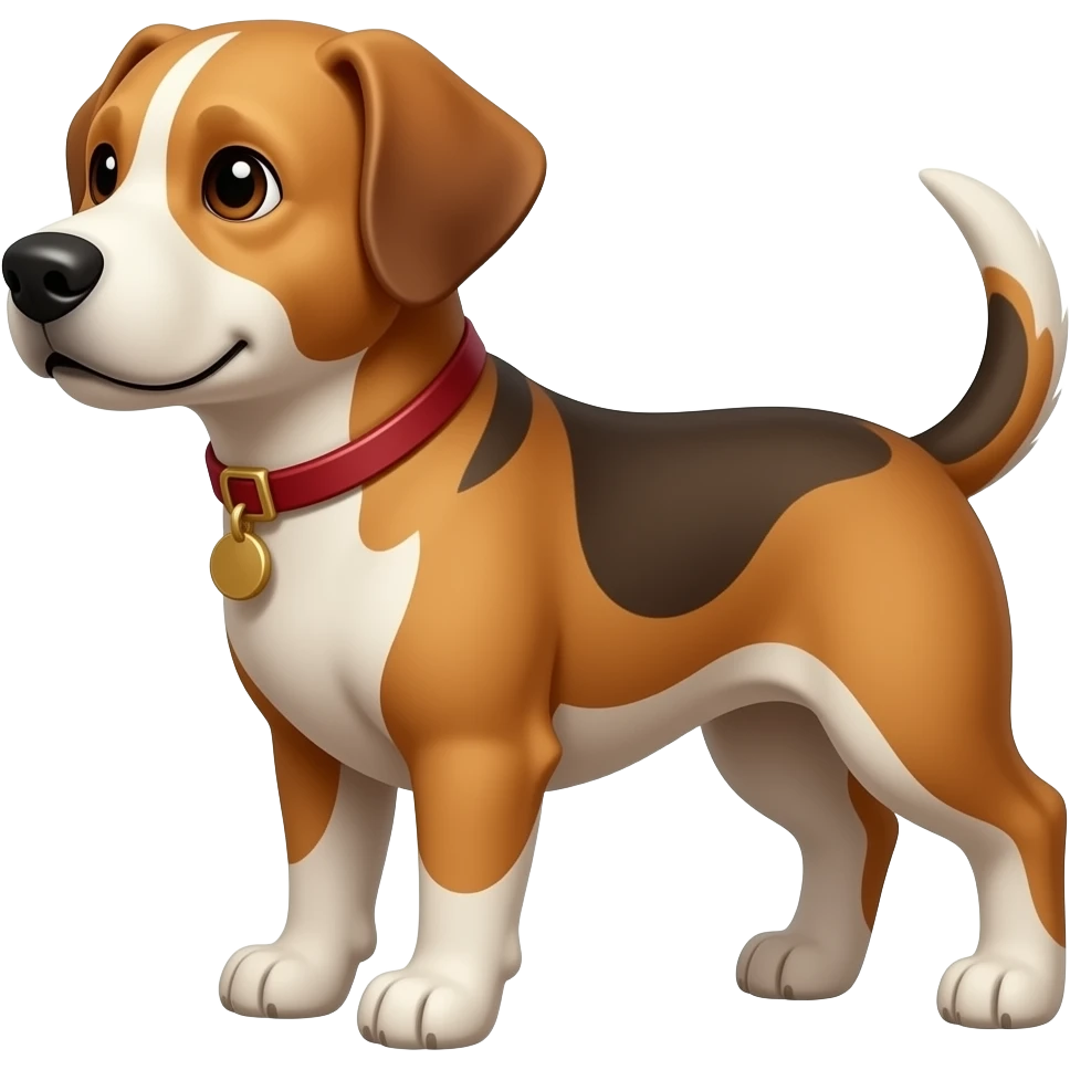 dog with half body close up emoji