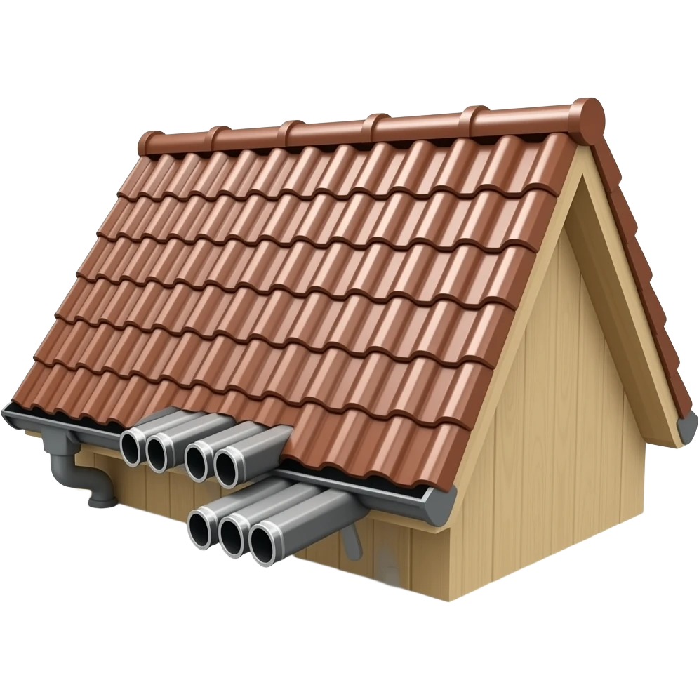 gutters on the edge of the roof emoji