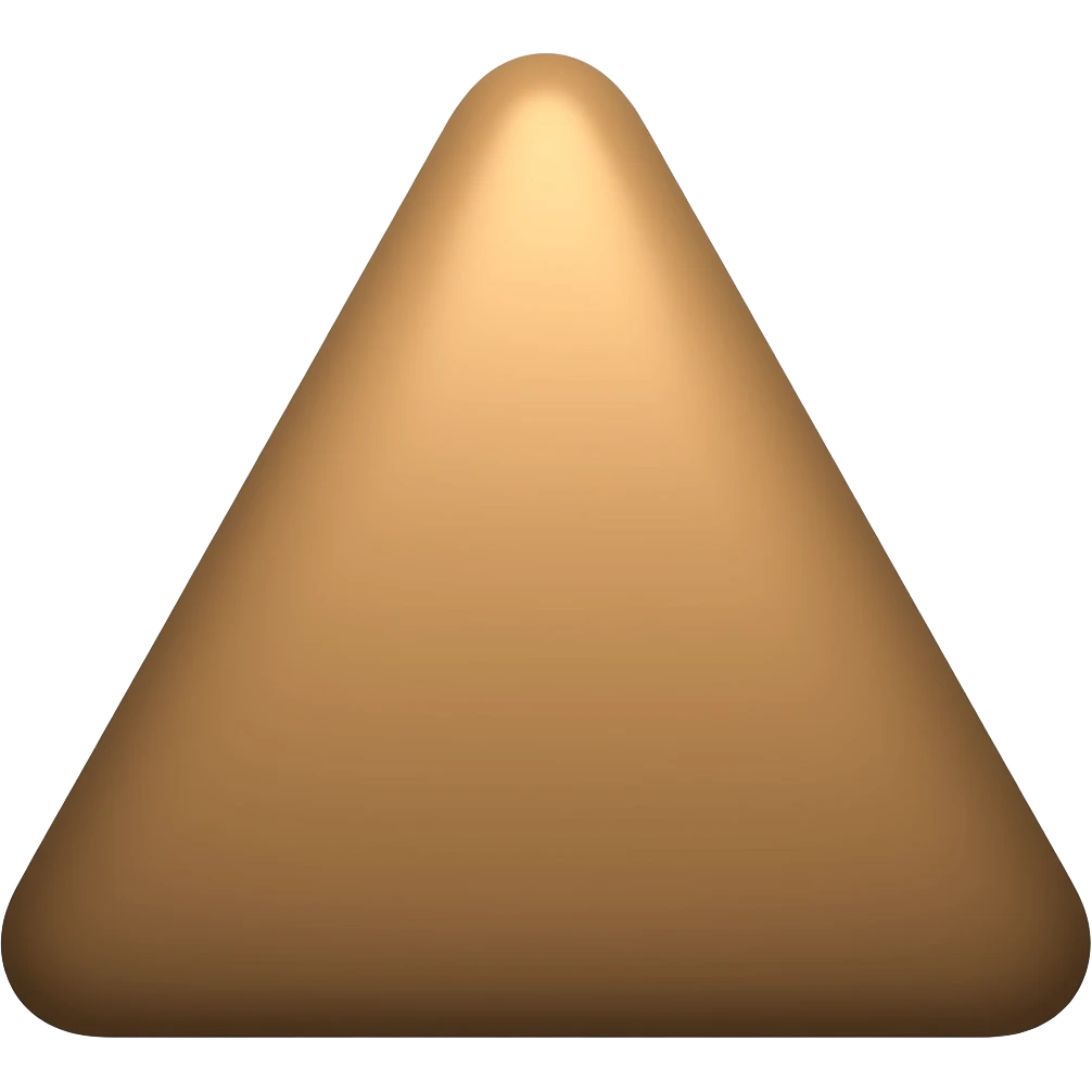 heavily Rounded brown triangle emoji
