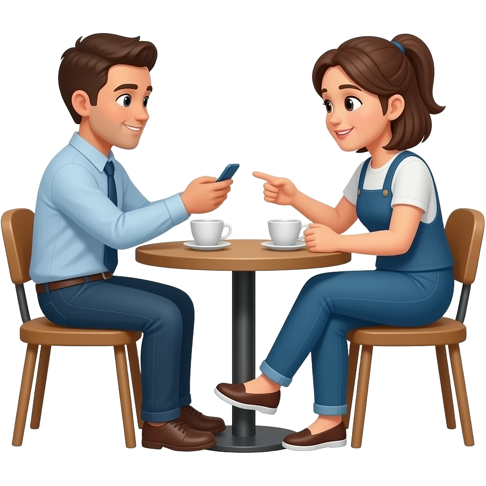 booking a seat in a cafe emoji