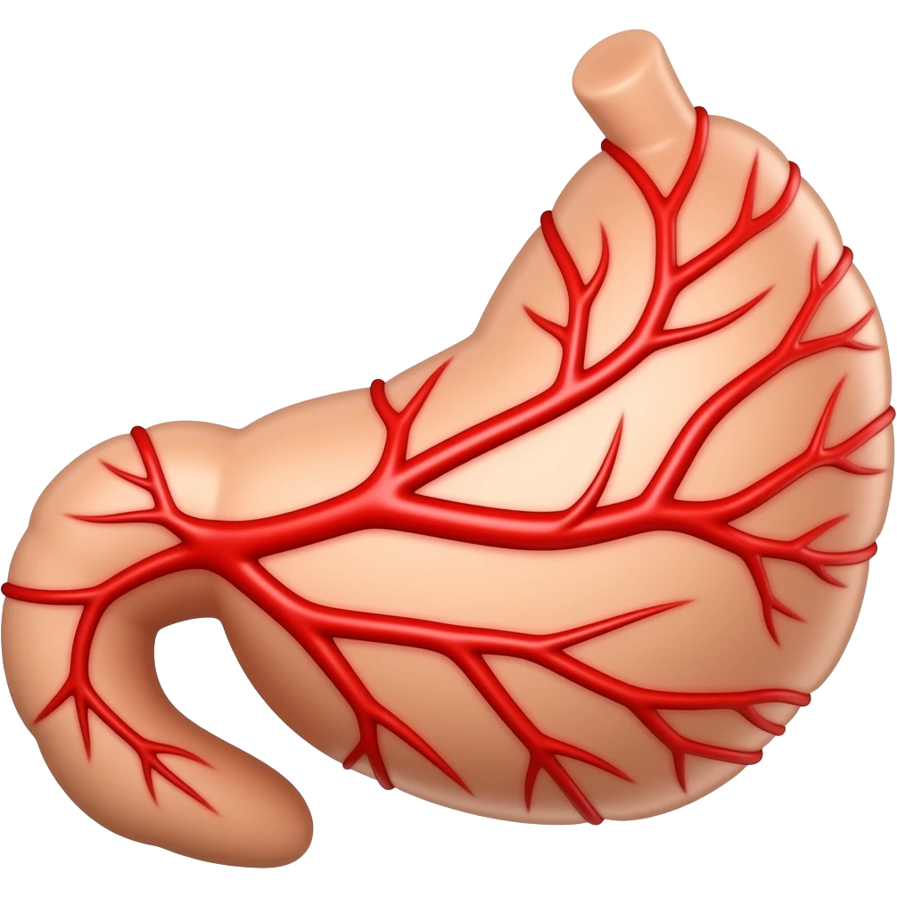 pancreas with red and inflamed appearence emoji
