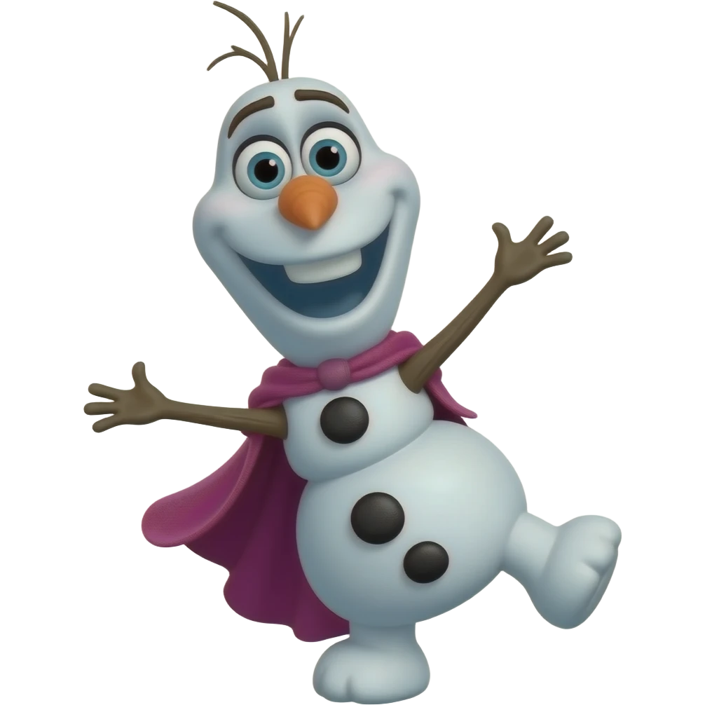 Olaf dancing emoji