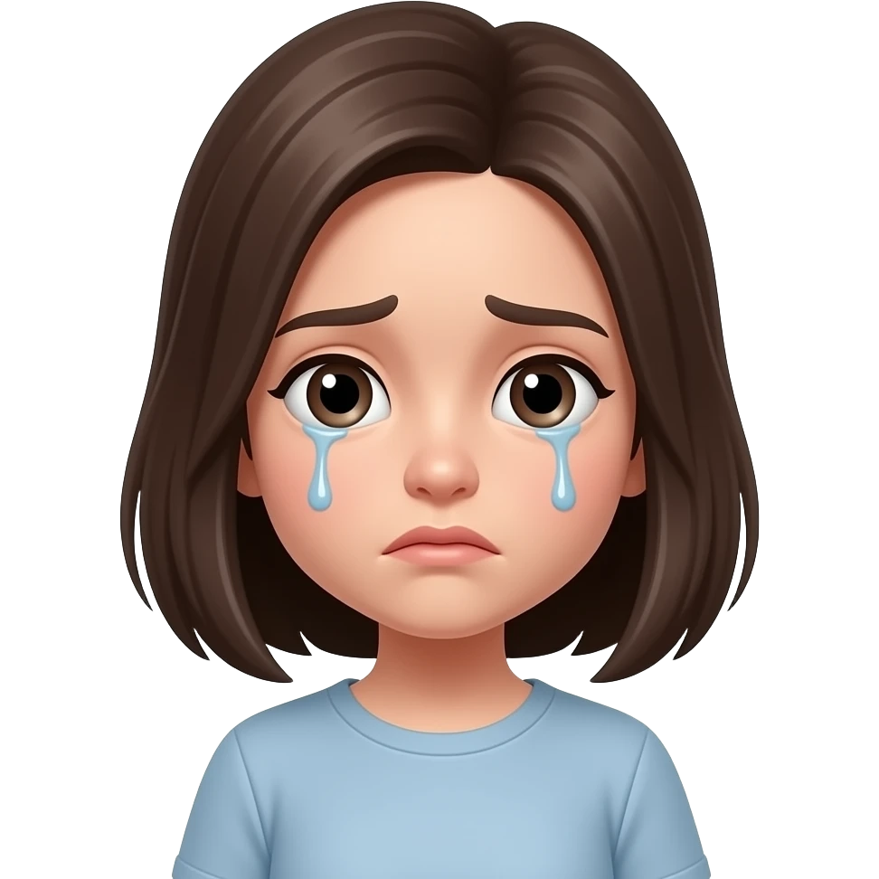 niña asustada emoji