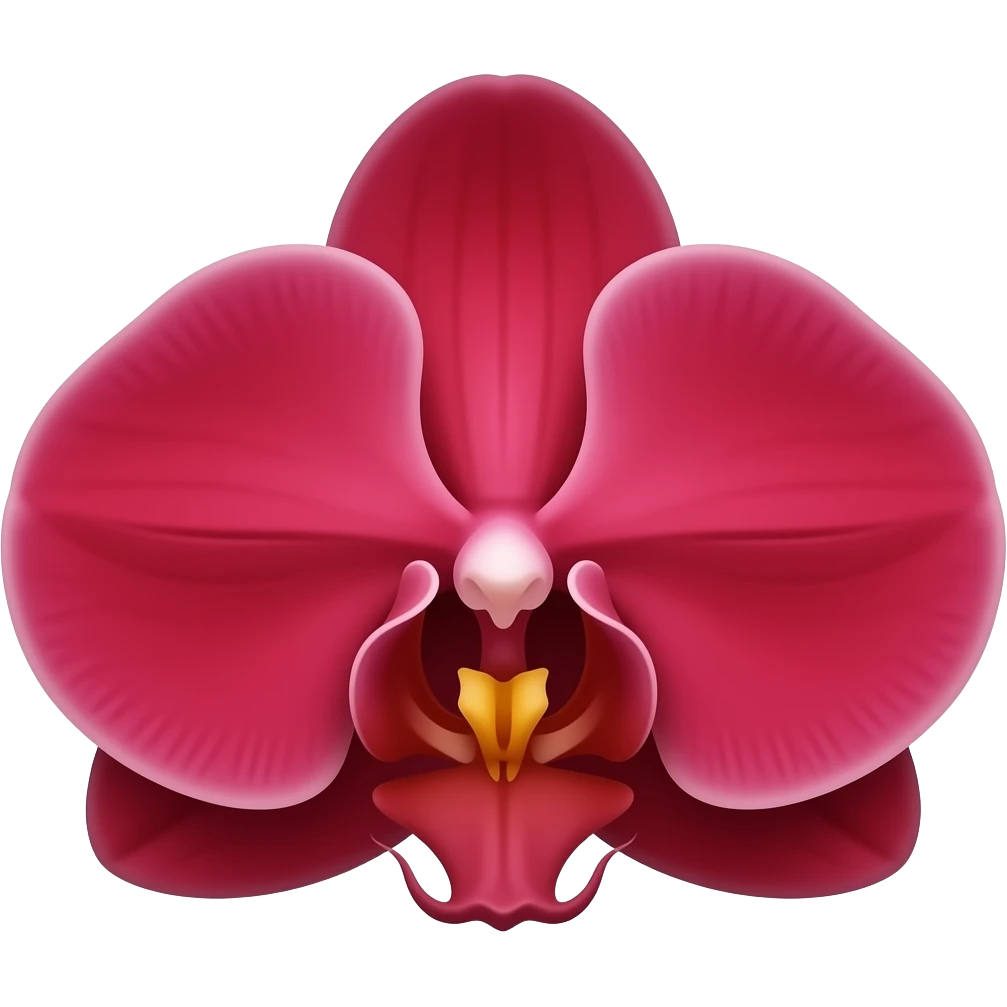 Orchid it's red emoji