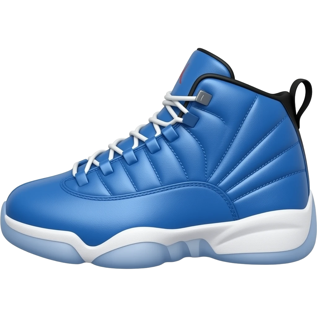Jordan 12 blue and white emoji