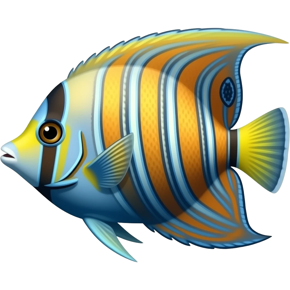 Colorful Angelfish emoji