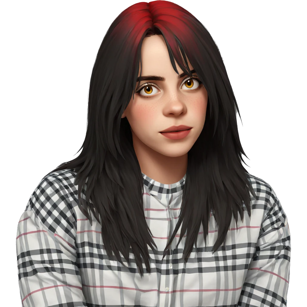 girl in plaid shirt emoji