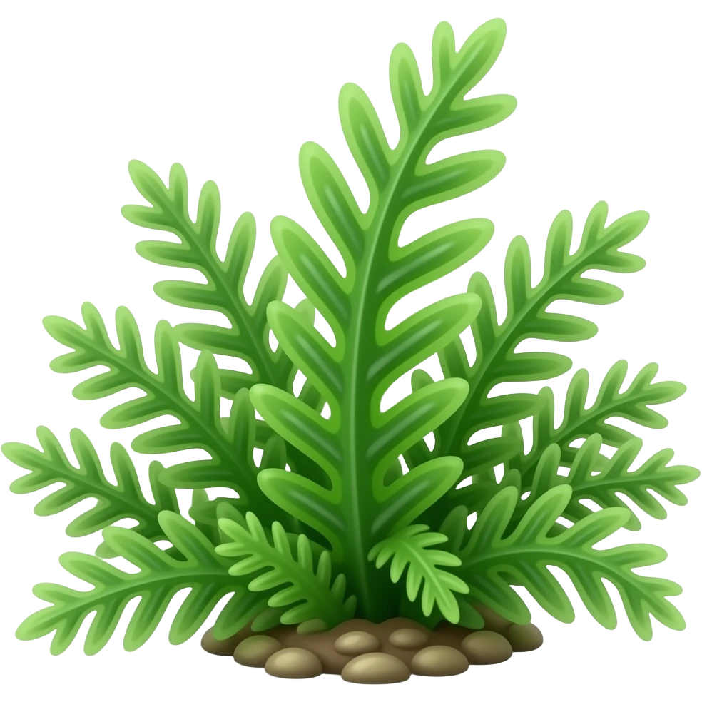 crea un emoji de un alga delgada, solo una emoji