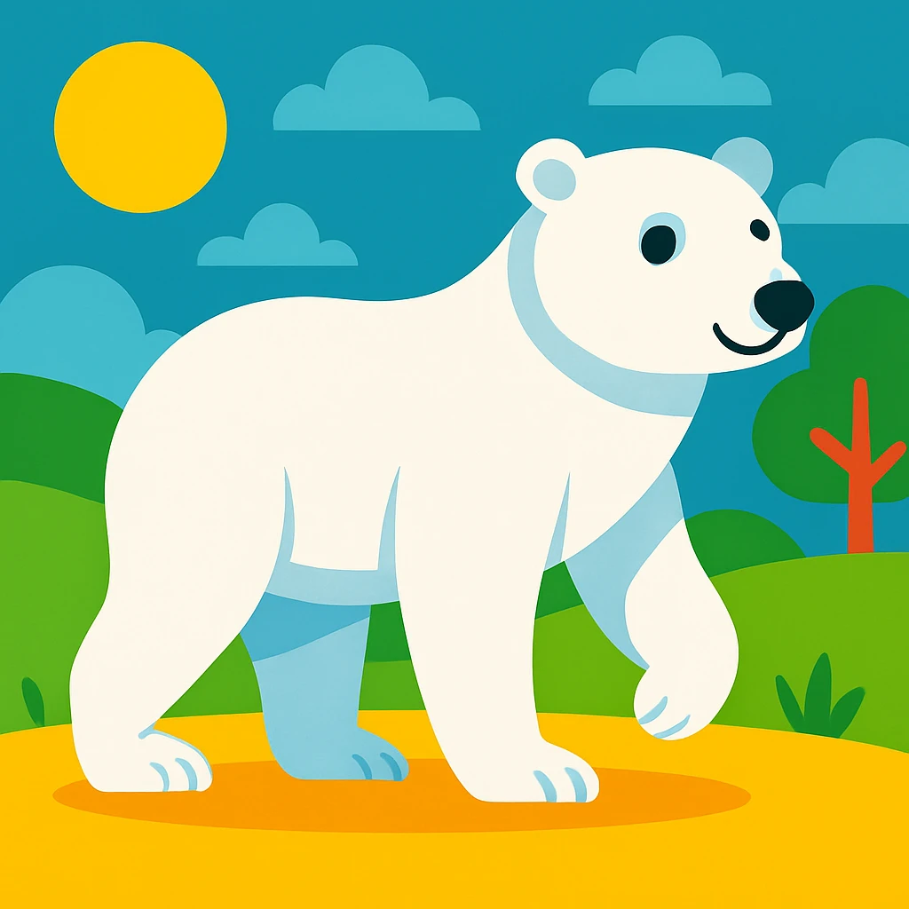 Polar bear emoji