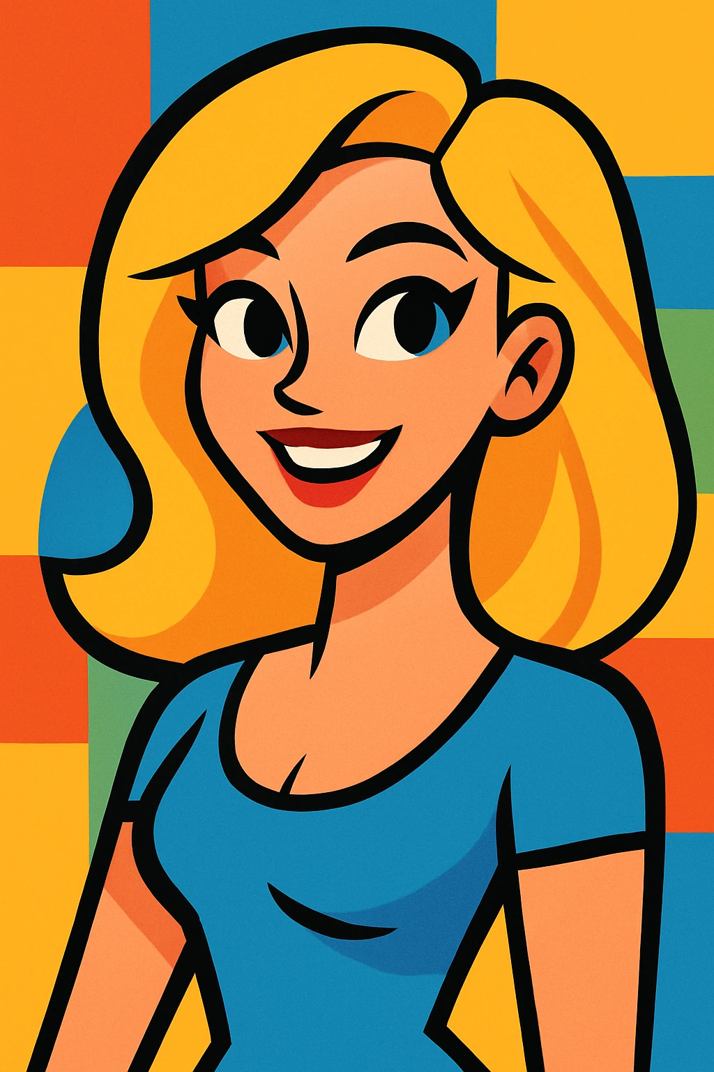 A beauty blonde woman emoji