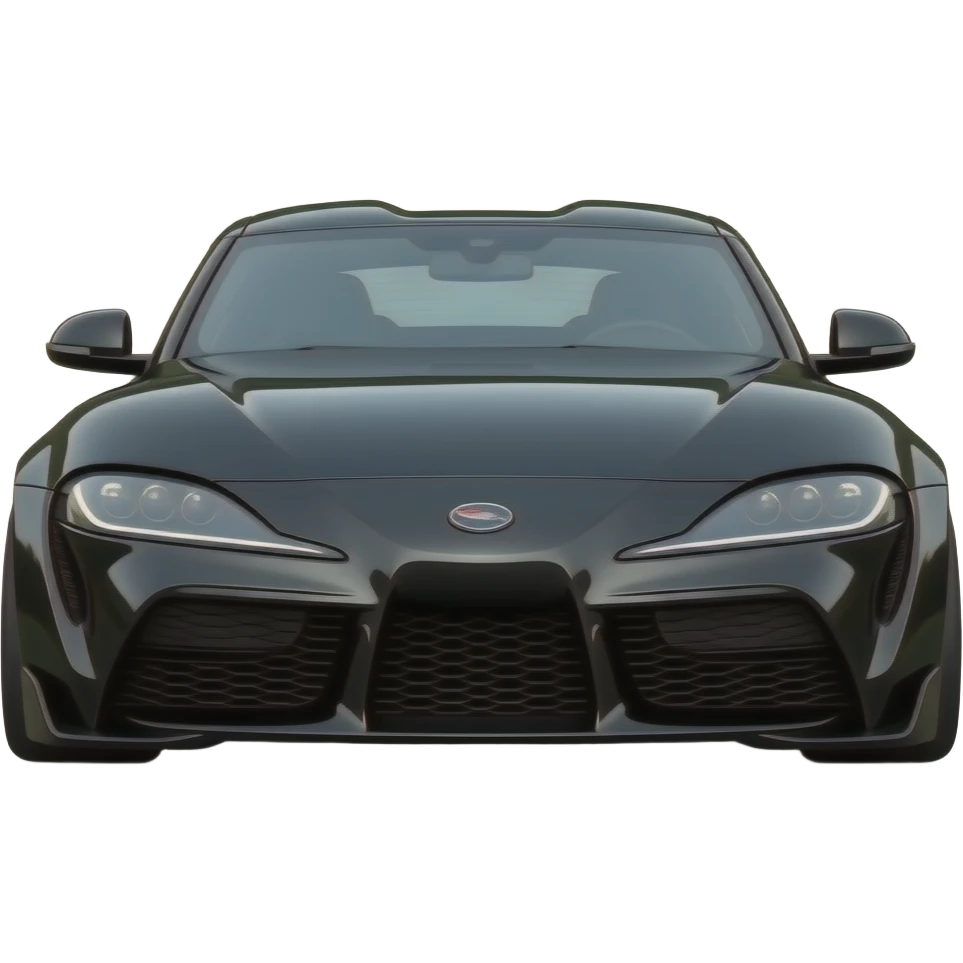 Car type: sports car model year: 2022 color: black emoji
