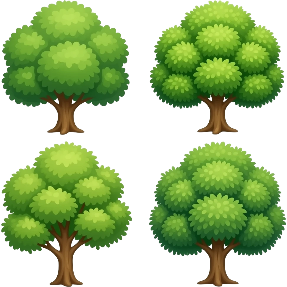 Deciduous trees emoji