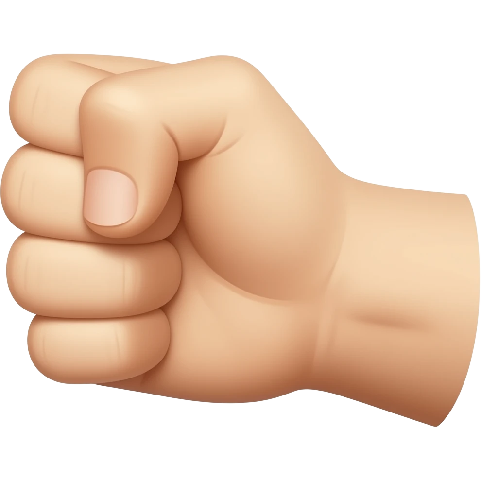 puño lateral con brazo emoji