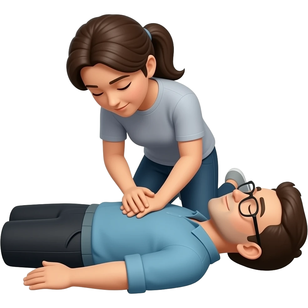 Person giving CPR emoji