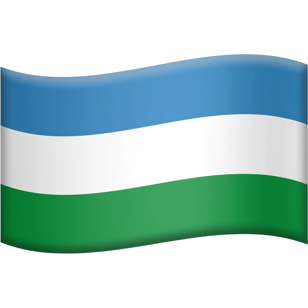 Флаг с цветами: синий, белый и зеленый emoji