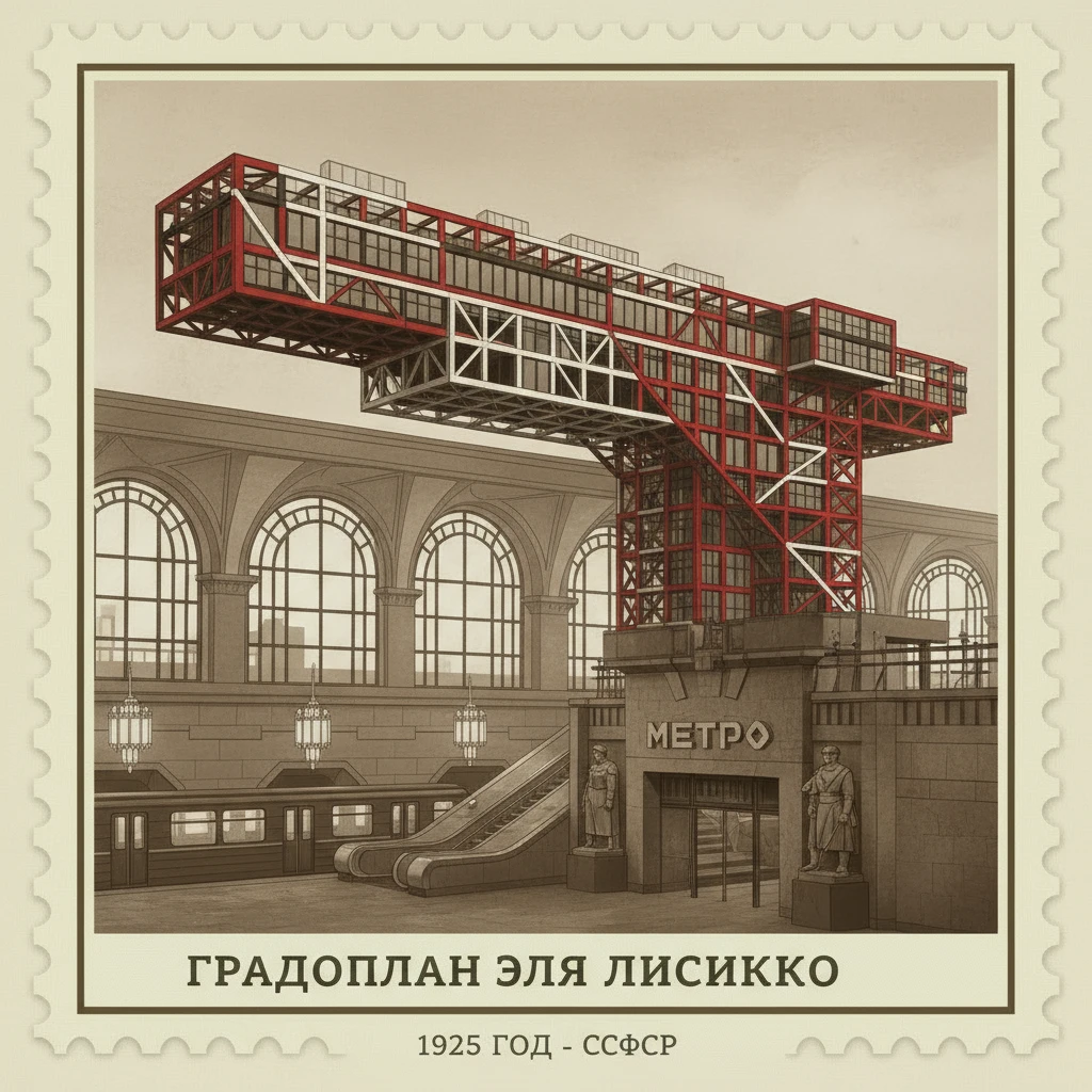 Горизонтальный небоскреб Эля Лисицкого плавно переходит в станцию метро

Стилизуй изображение под марку как на фото emoji